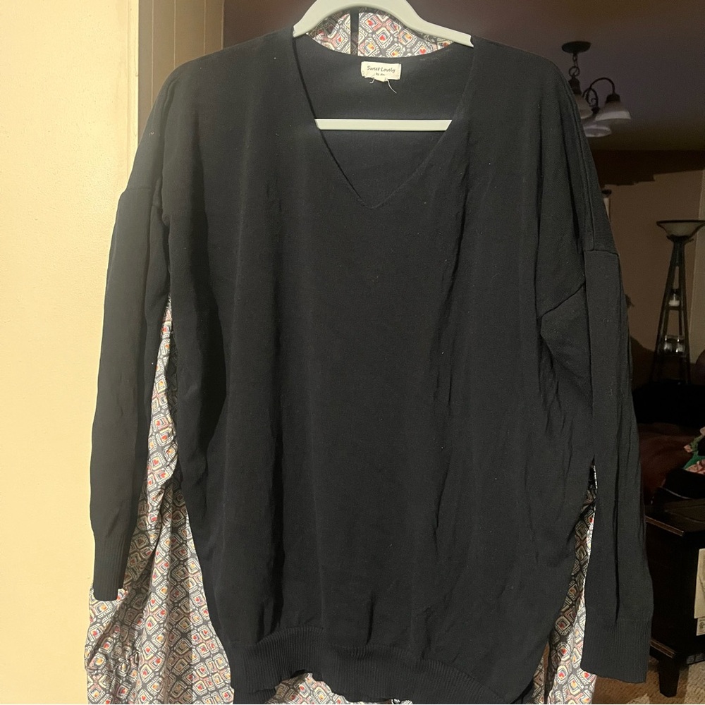 Black Vneck sweater